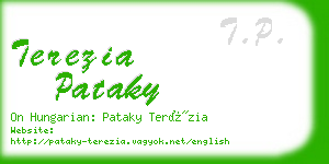 terezia pataky business card